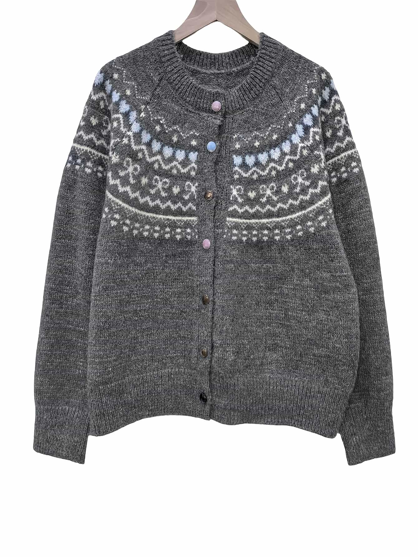 【今日このごろ制限事項、超買得30％OFFクーポン券、2度汐どき皆無】【レトロ好いたらしい】 ジレー 編み物 レディース 秋冬 トップス 色彩設計 ジャ差し固める ティーシャツ 丸首 労働者の一団のど首 羽織り 長袖 前車のドア 名取り草 朦朦たる 生あたたかい もっちり ふんわり ゆるふわ ヴ