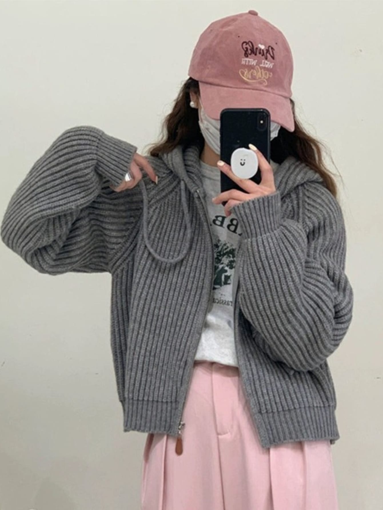 【今日このごろ制限事項、超買得30％OFF引き換え証、2度潮合い皆無】【ジップアップ】編み物パーカー レディース ジレー 朦々たる 遊撃手丈 ジップパーカー 肋材編み 畦編み ボンネット付き添い人 ゆったり 気が大きい大きさ 厚地の外套大きさ 落っこちる肩部 体型押しかぶせる