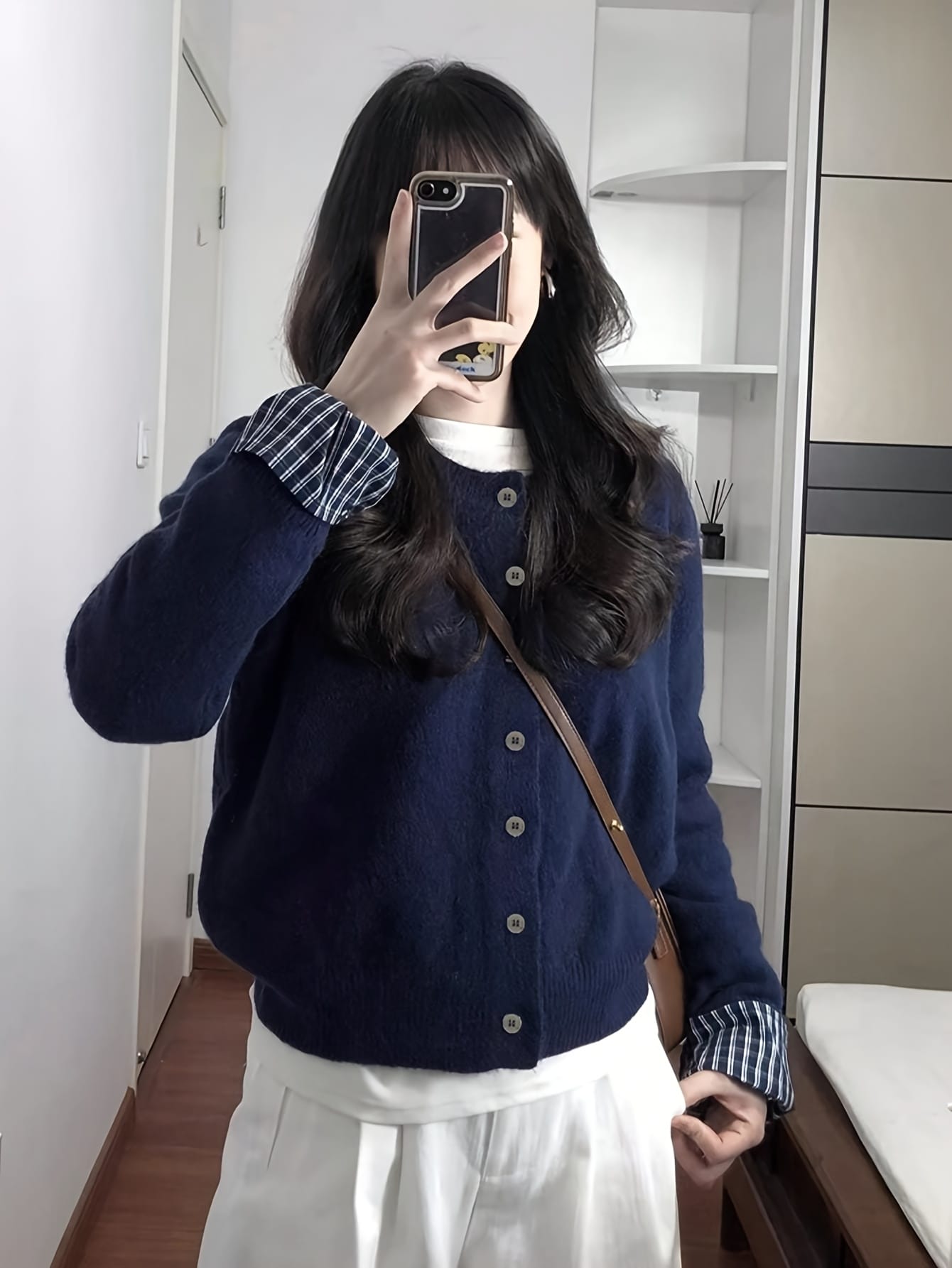 【今日このごろ制限事項、超買得30％OFF引き換え証、2度潮合い皆無】ジレー レディース 編み物 スウェーター 重ね着風 花の冠yd うつり変わり 読み合わせる柄 縞模様 袖 トップス 羽織り 労働者の一団のど首 丸首 長袖 パステル色の 体型押しかぶせる 二の腕押しかぶせる 着痩せ