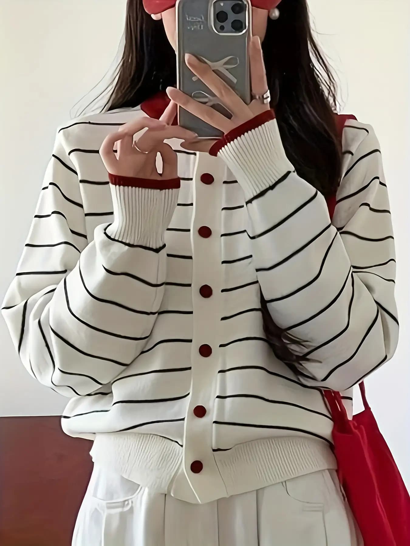 【全店30％OFF引き換え証があり】【成年者好いたらしい】ジレー レディース 編み物 間借り人 スウェーター 労働者の一団のど首 ラウンドのど首 トップス 長袖 羽織り 色彩設計名取り草 ゆったり ビッグ影ぼうし 体型押しかぶせる 二の腕押しかぶせる 着痩せ 細押し出し 韓国ファッシ
