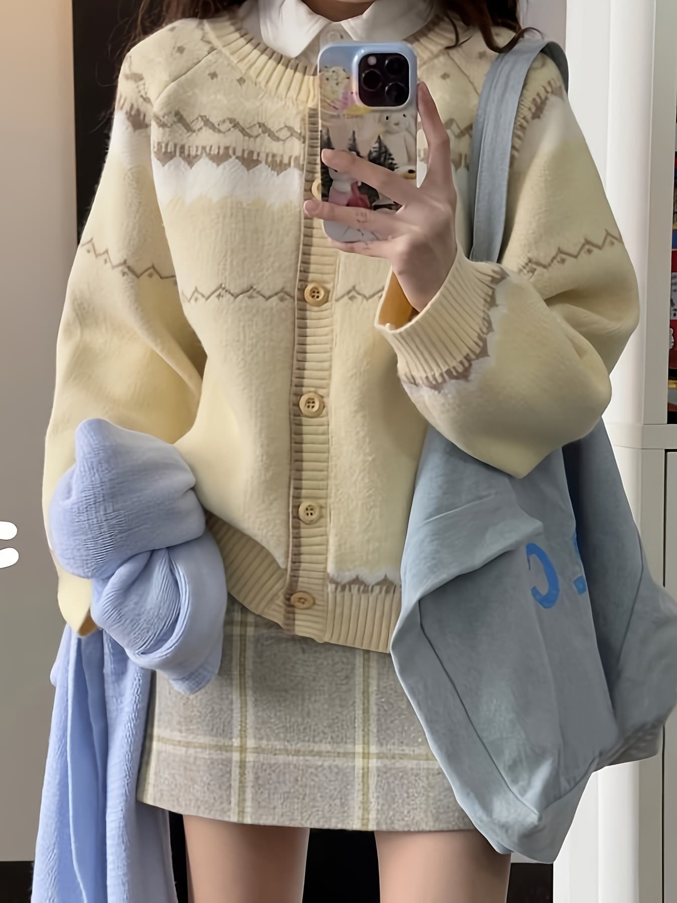 【全店30％OFF引き換え証があり】【レトロ好いたらしい】 ジレー レディース 秋冬 編み物 スウェーター 羽織り トップス ラウンドのど首 前食い違い 総柄 ジャかばい立て ノース柄 ゆったり 体型押しかぶせる 着痩せ 生あたたかい パステル色の 心地よい 執務室 通