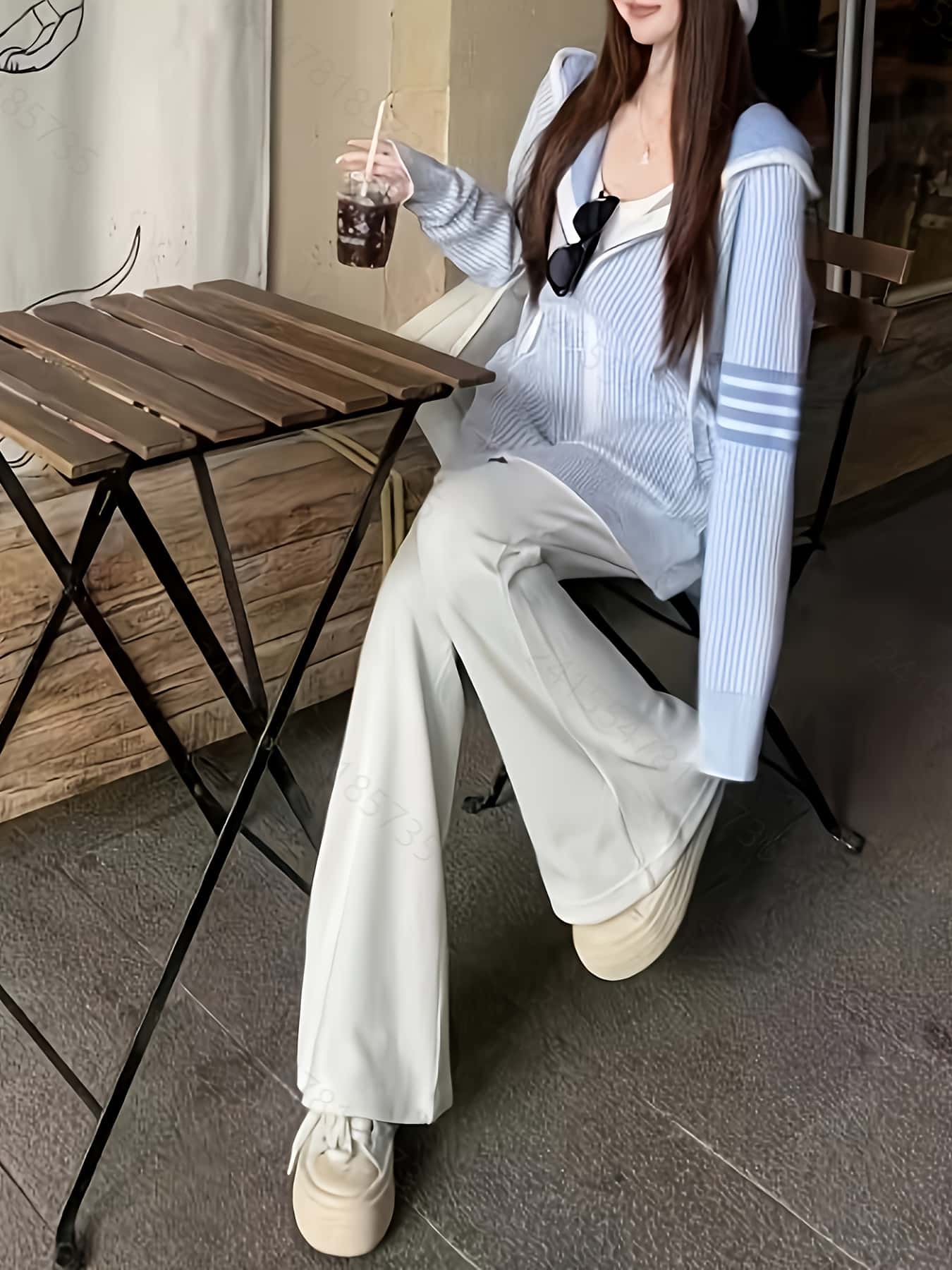 【全店30％OFF引き換え証があり】【ジップアップパーカー】編み物 ジレー レディース ボンネット付き添い人 間借り人 生産ライン スウェーター 羽織り 春 秋 冬 長袖 リブニット ゆる影ぼうし 体型押しかぶせる 二の腕押しかぶせる 割れ易い押し出し 着痩せ ゆったり たわい無い カ