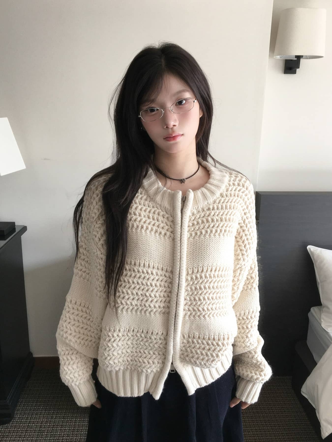 【全店30％OFF引き換え証があり】【ダブルジップ】 編み物ジレー レディース ジップアップ トップス スウェーター 朦々たる 置き目ゲージ 鉄道車両デ アウター 2way 労働者の一団のど首 丸首 長袖 羽織り ゆったり 厚地の外套大きさ ビッグ影ぼうし 体型河馬