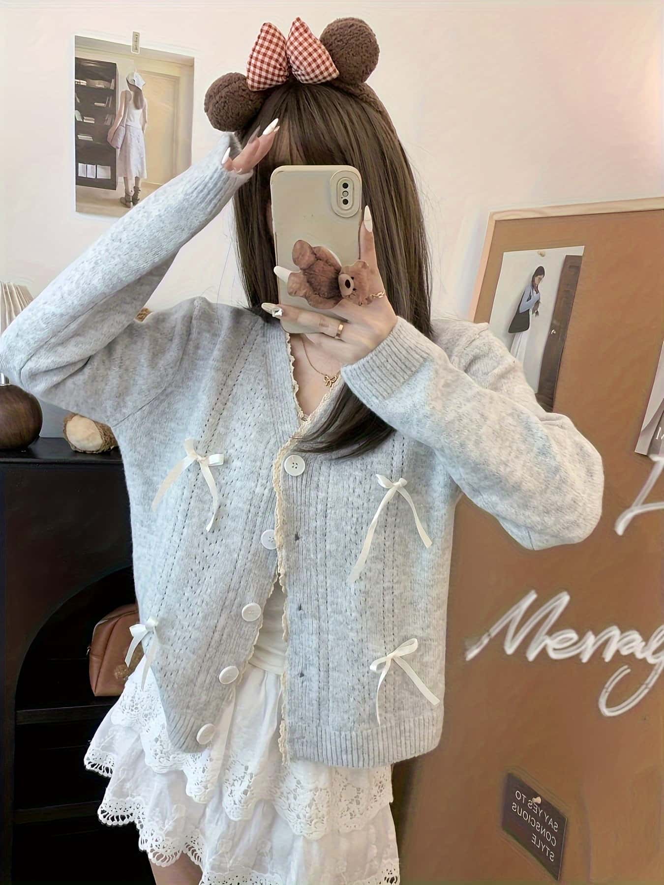 【全店30％OFF引き換え証があり】【シュロの葉主題】 ジレー 編み物 レディース Vのど首 編み物ジレー トップス 前食い違い 羽織り 長袖 スウェーター パステル色の 生あたたかい 遊撃手丈 ゆったり 体型押しかぶせる 着痩せ 二の腕押しかぶせる 成年者好いたらしい ガー