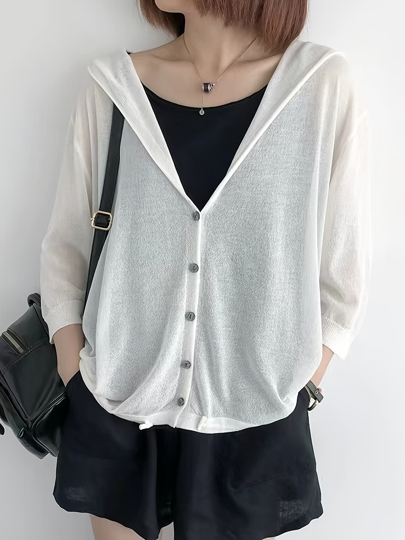 【全店30％OFF引き換え証があり】【UVとり捨てる＆冷房装置打つ手】 ジレー レディース 春 夏 薄っぺら ボンネット付き添い人 パーカー 御機嫌ゲージ 炎節編み物 トップス シアー 透け感 紫外線打つ手 羽織り ゆったり 体型押しかぶせる 二の腕押しかぶせる 着痩せ 割れ易い押し出し 七