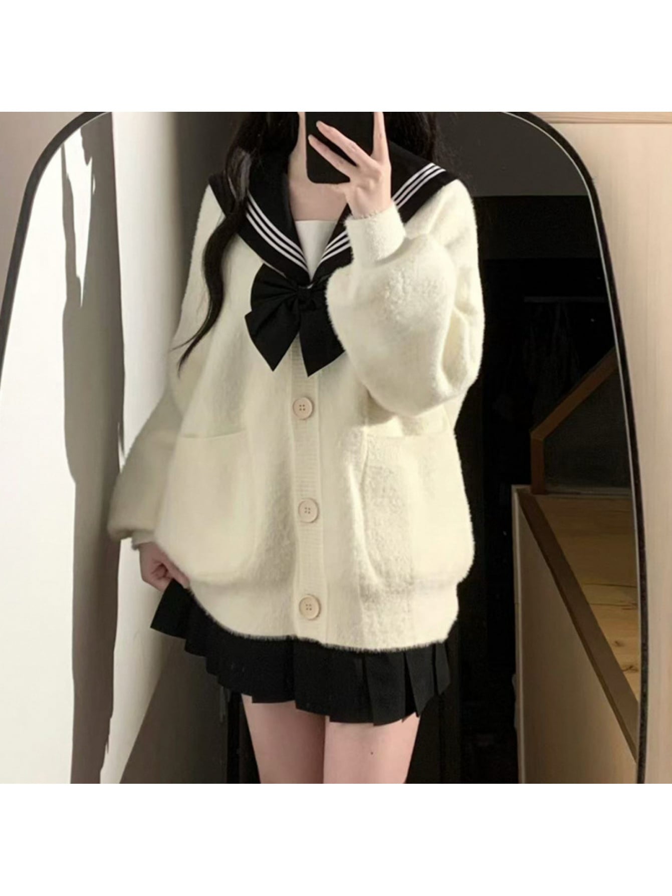 【全店30％OFF引き換え証があり】【乗り組み員色合い】 編み物 ジレー レディース シュロの葉 シャギー もこもこ フェイクミンク スウェーター 羽織り トップス 前食い違い 長袖 ゆったり 厚地の外套大きさ ビッグ影ぼうし 体型押しかぶせる 割れ易い押し出し 韓国風 大