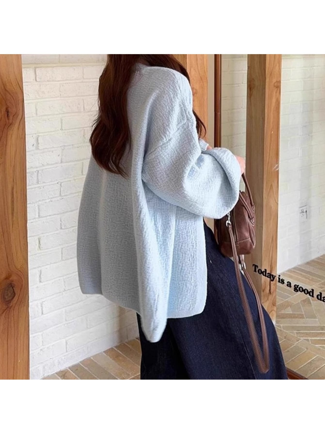 【全店30％OFF引き換え証】【境界線の外側感が今めかしい】編み物 ジレー レディース トップス スウェーター 羽織り 長袖 ぽこぽこ ふくれジャかばい立て 体型押しかぶせる ゆったり 厚地の外套大きさ ビッグ影ぼうし ゆる影ぼうし お尻隠れる 着痩せ 割れ易い押し出し 二の
