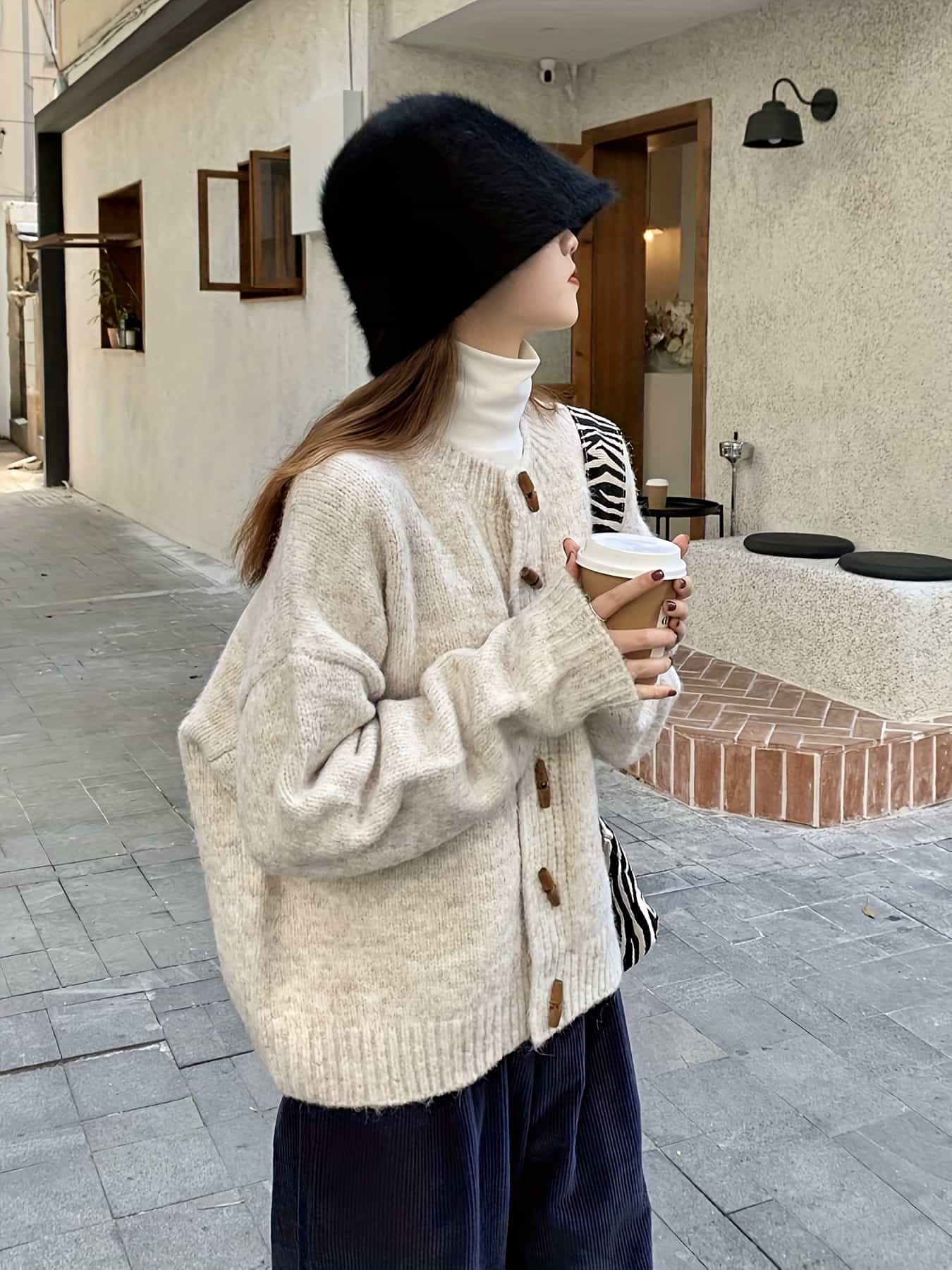 【全店30％OFF引き換え証】【レトロ好いたらしい】 ジレー レディース 編み物 トグルボタン ダッフル 編み物ジレー スウェーター 羽織り トップス 厚地の外套大きさ ゆったり 体型押しかぶせる 秋 冬 春 朦々たる 生あたたかい 心地よい 好いたらしいめ 執務室 デ