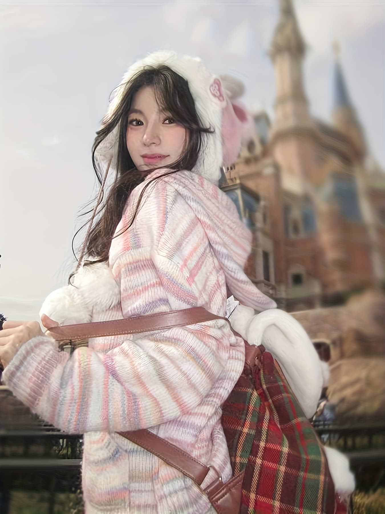 【全店30％OFF引き換え証】ジレー レディース 編み物 パーカー ボンネット付き添い人 羽織り トップス ニットカーデ 間借り人柄 虹霓 マルチ色合い 色彩設計 スウェーター 長袖 前食い違い 厚地の外套大きさ ビッグ影ぼうし ゆる影ぼうし 体型押しかぶせる 二の