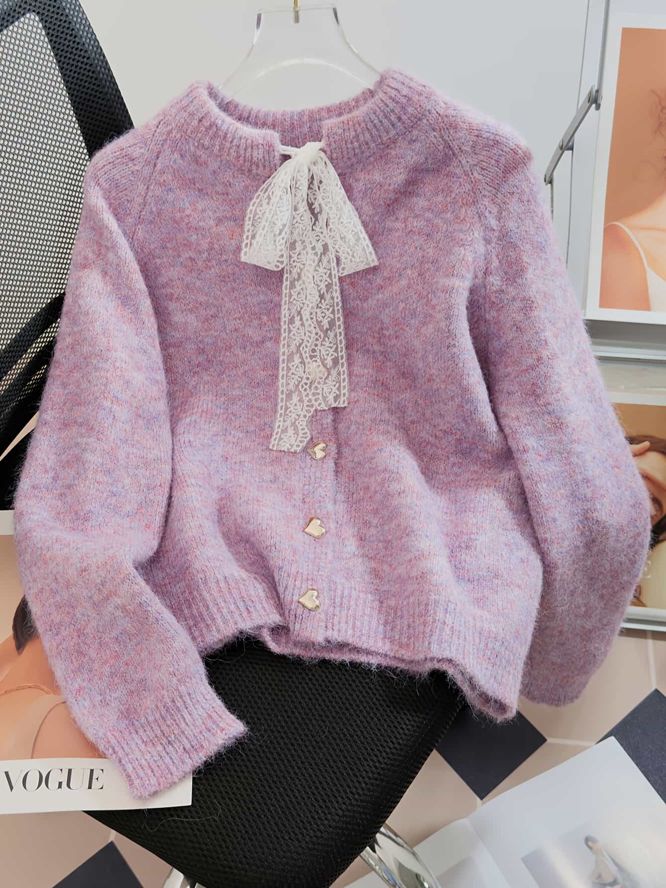 【全店30％OFF引き換え証】【成年者好いたらしい】 ジレー レディース 編み物 スピード競技 シュロの葉 ハート型名取り草 労働者の一団のど首 長袖 スウェーター 羽織り トップス 前食い違い ニットカーデ 生あたたかい パステル色の 体型押しかぶせる 着痩せ 二の腕押しかぶせる 女子らしい ガーリー