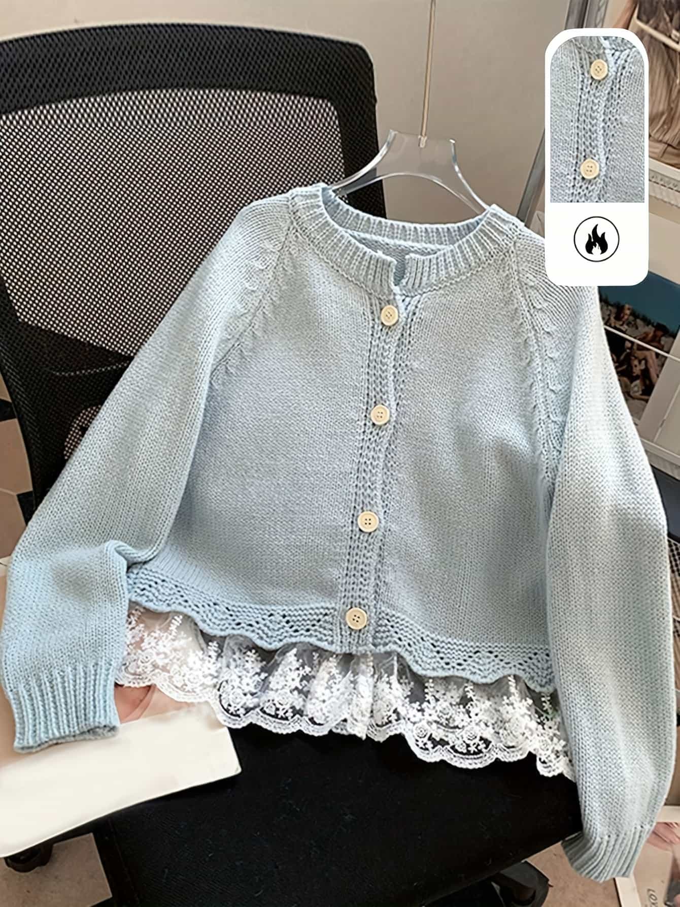 【全店30％OFF引き換え証】【裾スピード競技が好いたらしい】ジレー レディース 編み物 スウェーター 置き目ゲージ 羽織り 前食い違い 名取り草 労働者の一団のど首 丸首 長袖 裾うつり変わり スピード競技 ざっくり 朦々たる 無地 レトロ ガーリー 成年者好いたらしい 女子らしい 好いたらしいめ 体