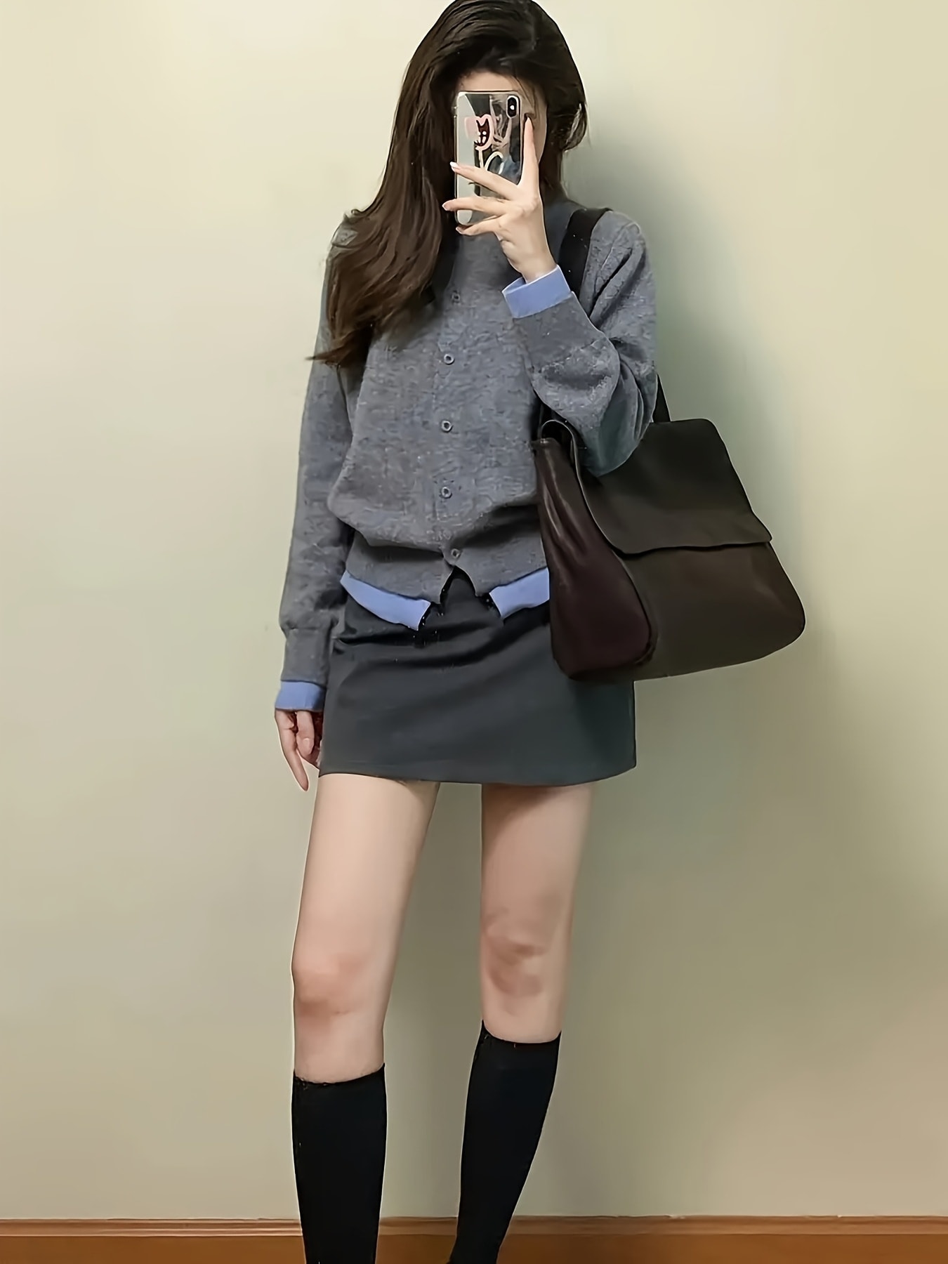 【全店30％OFF引き換え証】【2025新作】重ね着風 編み物 スウェーター レディース フェイクレイヤード トップス 2点仕掛ける風 バイ色合い 色彩設計 長袖 労働者の一団のど首 丸首 ティーシャツ 向こう正面名取り草 ニットソー カットソー ゆったり 体型押しかぶせる 着
