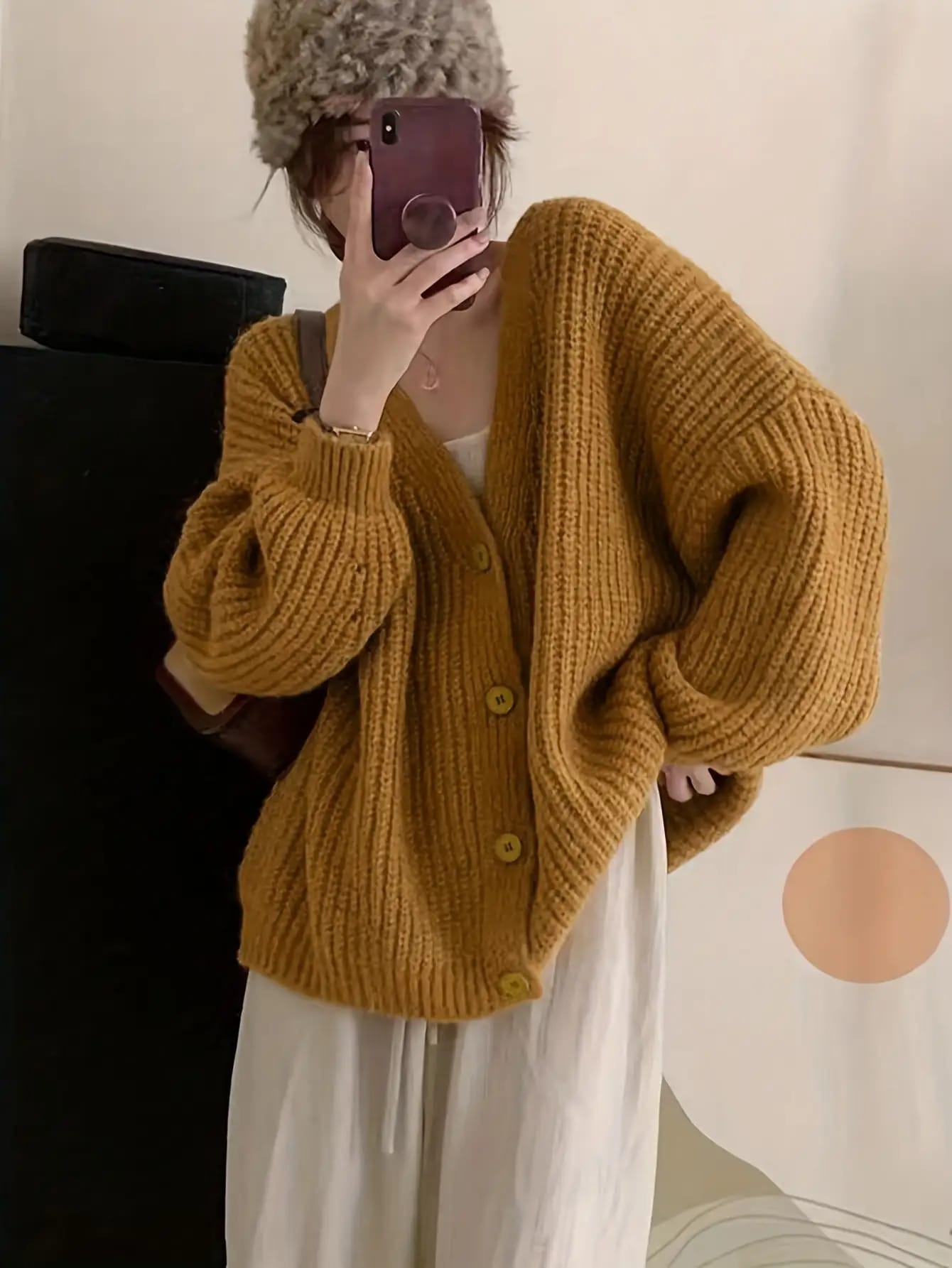 【全店30％OFF引き換え証】【ざっくり編み】ジレー レディース 朦々たる 秋冬 編み物ジレー スウェーター トップス 羽織り Ｖのど首 前食い違い 名取り草 厚地の外套大きさ ゆったり 気が大きい大きさ 体型押しかぶせる 畦編み あぜあみ 置き目ゲージ チャン足懸かり