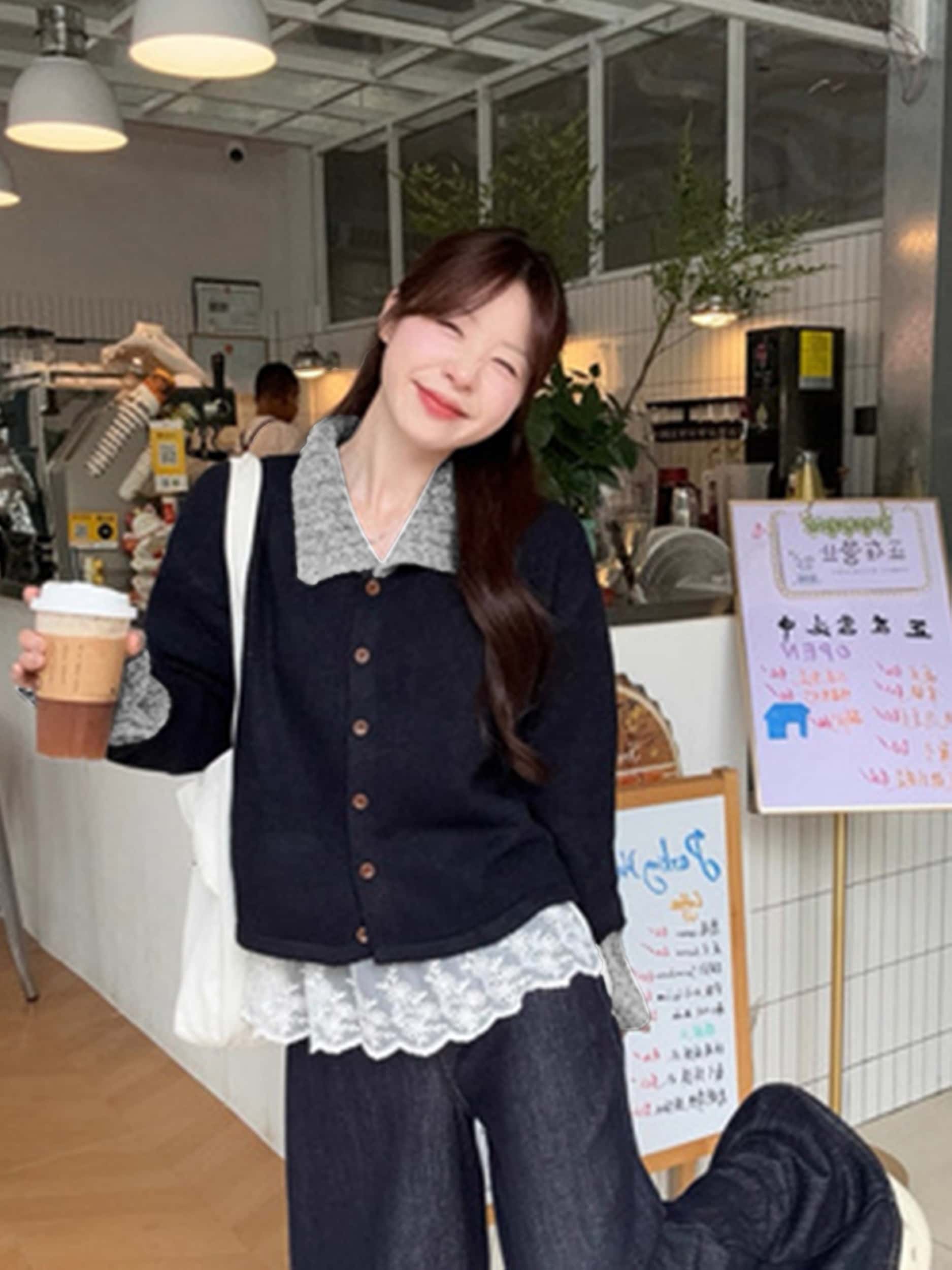 【全店30％OFF引き換え証】編み物 ジレー レディース 襟付き添い人 ポロ襟 スウェーター トップス 色彩設計 バイ色合い 前食い違い 羽織り 長袖 秋 冬 春 心地よい 好いたらしいめ 成年者好いたらしい レトロ 古典派音楽 執務室 OL 通い 通学 体型押しかぶせる ゆった