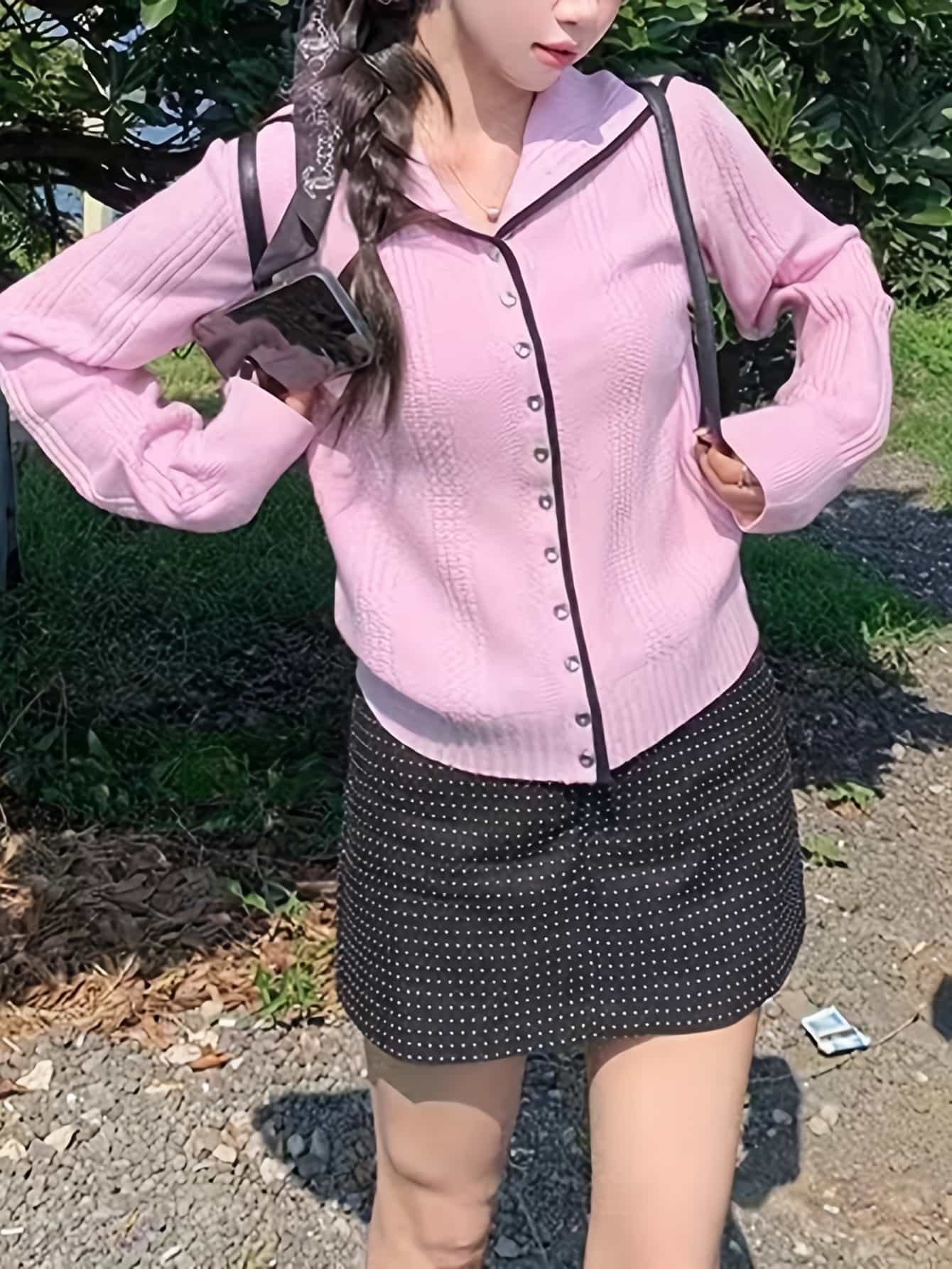 【全店30％OFF引き換え証】【乗り組み員色合い】編み物 ジレー レディース 長袖 遊撃手丈 バイ色合い トップス 韓国流行り物 成年者好いたらしい 襟付き添い人 リブニット 羽織り スウェーター 前食い違い 痩せ押し出し 細押し出し 体型押しかぶせる 小顔成り行き 心地よい き