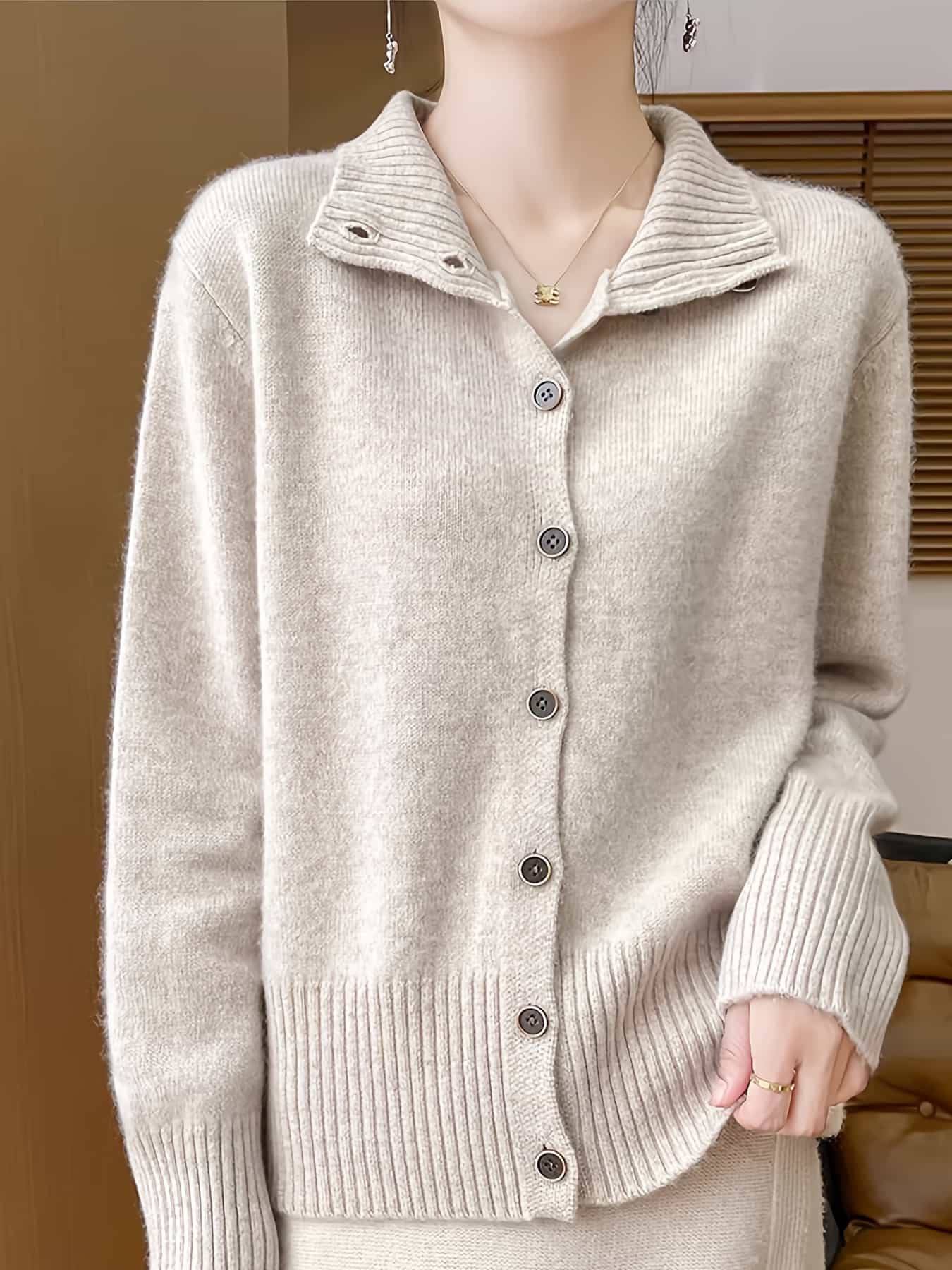 【全店30％OFF引き換え証】【襟付き添い人編み物】 ジレー レディース トップス 編み物 スウェーター 前食い違い 名取り草 長袖 カシミール触れ合う 遊撃手丈 肋材 襟 ハイネック 羽織り 体型押しかぶせる ゆったり 着痩せ 割れ易い押し出し 執務室 通い OL 好いたらしいめ