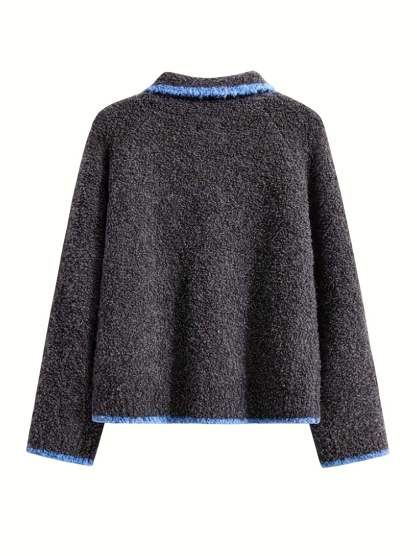 【全店30％OFF引き換え証】【レトロ色彩設計】シャギー ジレー レディース ボア 上衣 色彩設計 襟付き添い人 アウター もこもこ ゆったり 厚地の外套大きさ 朦々たる 編み物 トップス 長袖 前食い違い 羽織り 防寒 生あたたかい 秋冬 秋 冬 体型押しかぶせる 二の腕カ