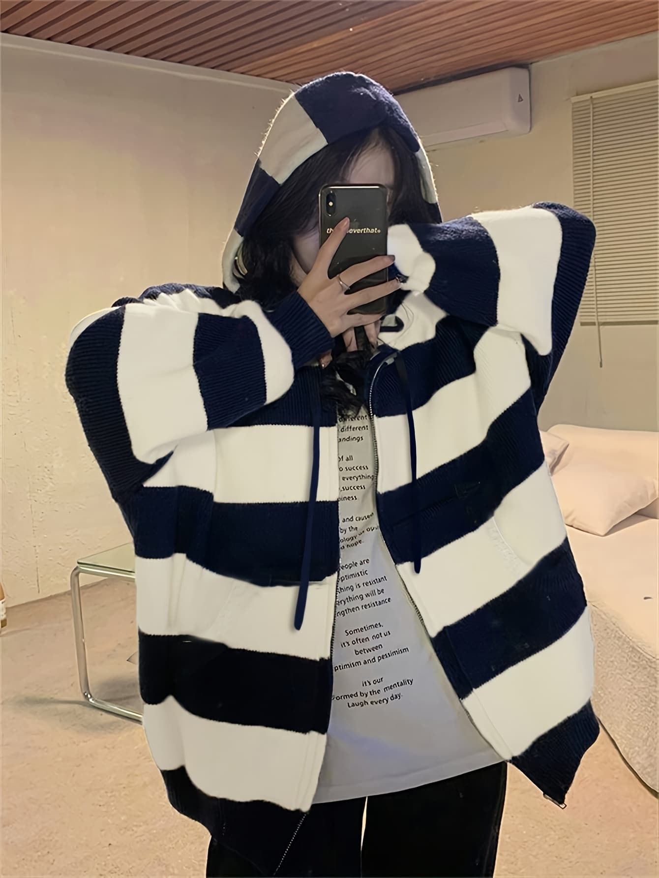 【全店30％OFF引き換え証】【色彩設計間借り人】 編み物パーカー レディース ジレー ジップアップ ボンネット付き添い人 羽織り 編み物 スウェーター トップス アウター 朦々たる ざっくり 太間借り人 柄 長袖 ドロ同盟罷工 前食い違い ゆる ビッグ影ぼうし オーバーサ