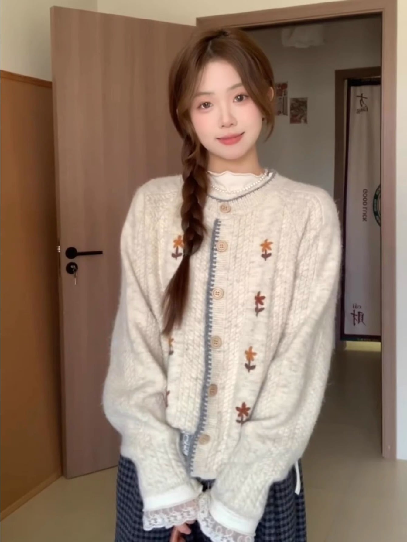 【全店30％OFF引き換え証】編み物 ジレー レディース スウェーター