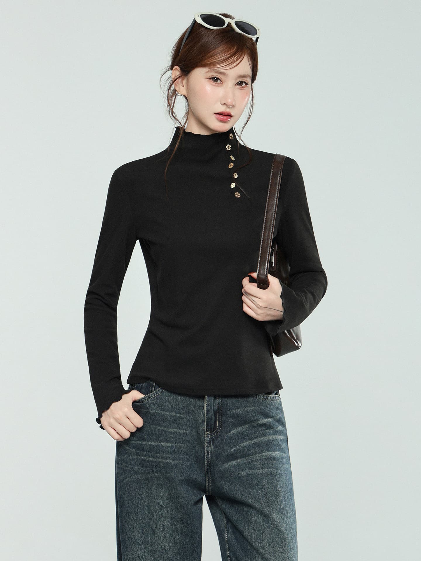 【全店30％OFF引き換え証】【あったか裏起毛】ハイネック カットソー レディース 長袖 メロウ フラウンス 飾りつけ名取り草 トップス 肌付き 蓄熱 熱のある状態 保温 生あたたかい ロンT プルオーバー ボトルネック 無地 好いたらしいめ 成年者好いたらしい 着痩せ 体型押しかぶせる ストレッ