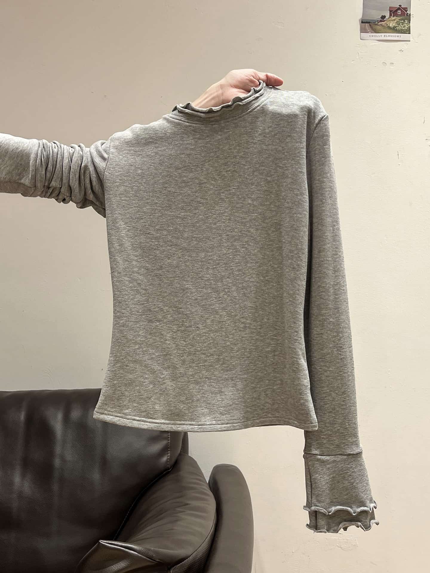 【全店30％OFF引き換え証】【メロウフリル】 カットソー レディース 長袖 ハイネック モックネック 起毛 桃素はだ 生あたたかい 肌付き プルオーバー ロンT トップス 無地 メロウ 重ね着 花の冠yd 防寒 保温 伸ばすこと 伸縮性 着痩せ 体型押しかぶせる