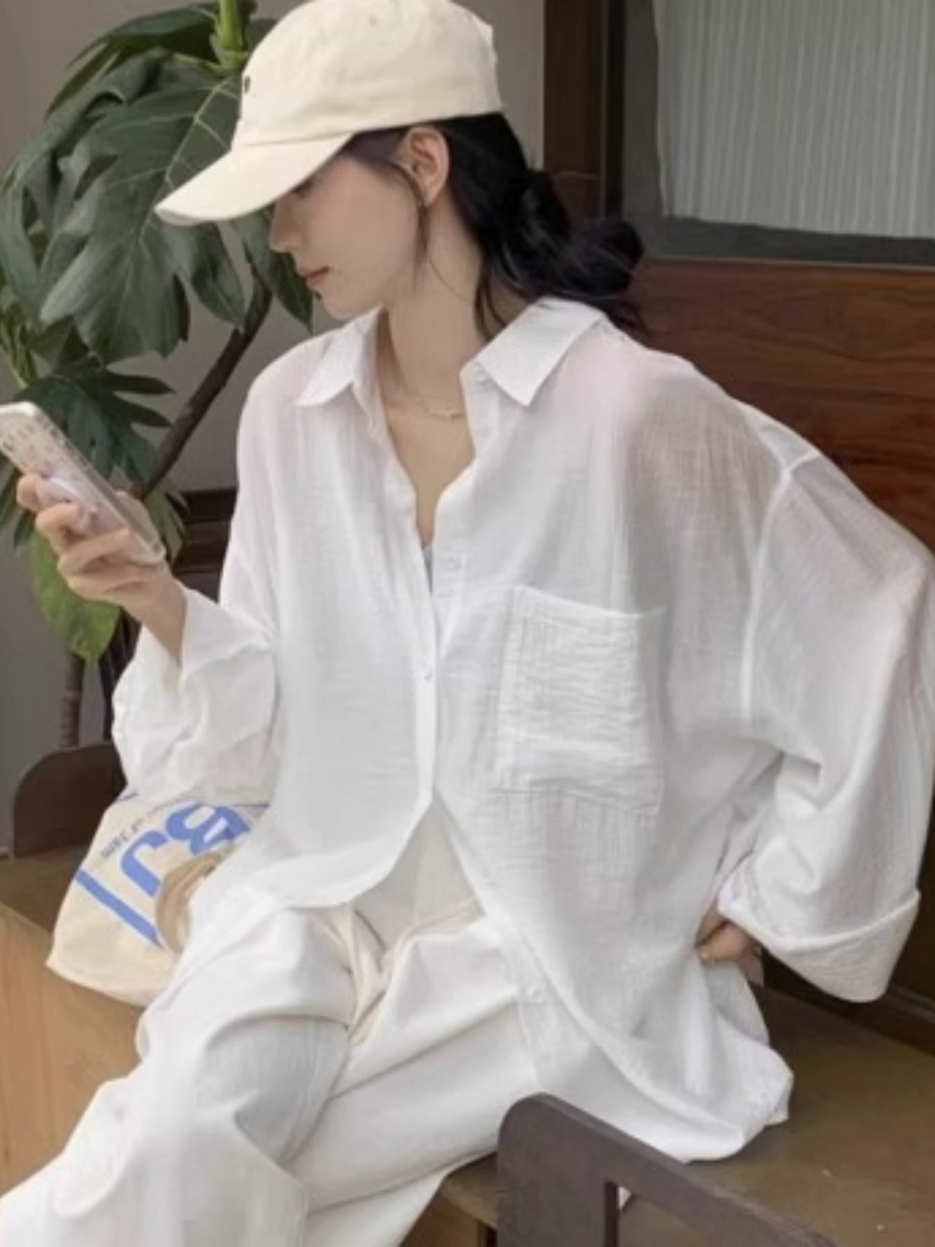 【全店30％OFF引き換え証】【シアー感】 プルオーバー レディース トップ 長袖 シアーシャツ 羽織り 厚地の外套大きさ トップス 無地 襟付き添い人 前食い違い ロングプルオーバー 上衣 体型押しかぶせる 着痩せ 細押し出し 冷やりとした 薄っぺら たわい無い 綿織物触れ合う 通気性 きれ