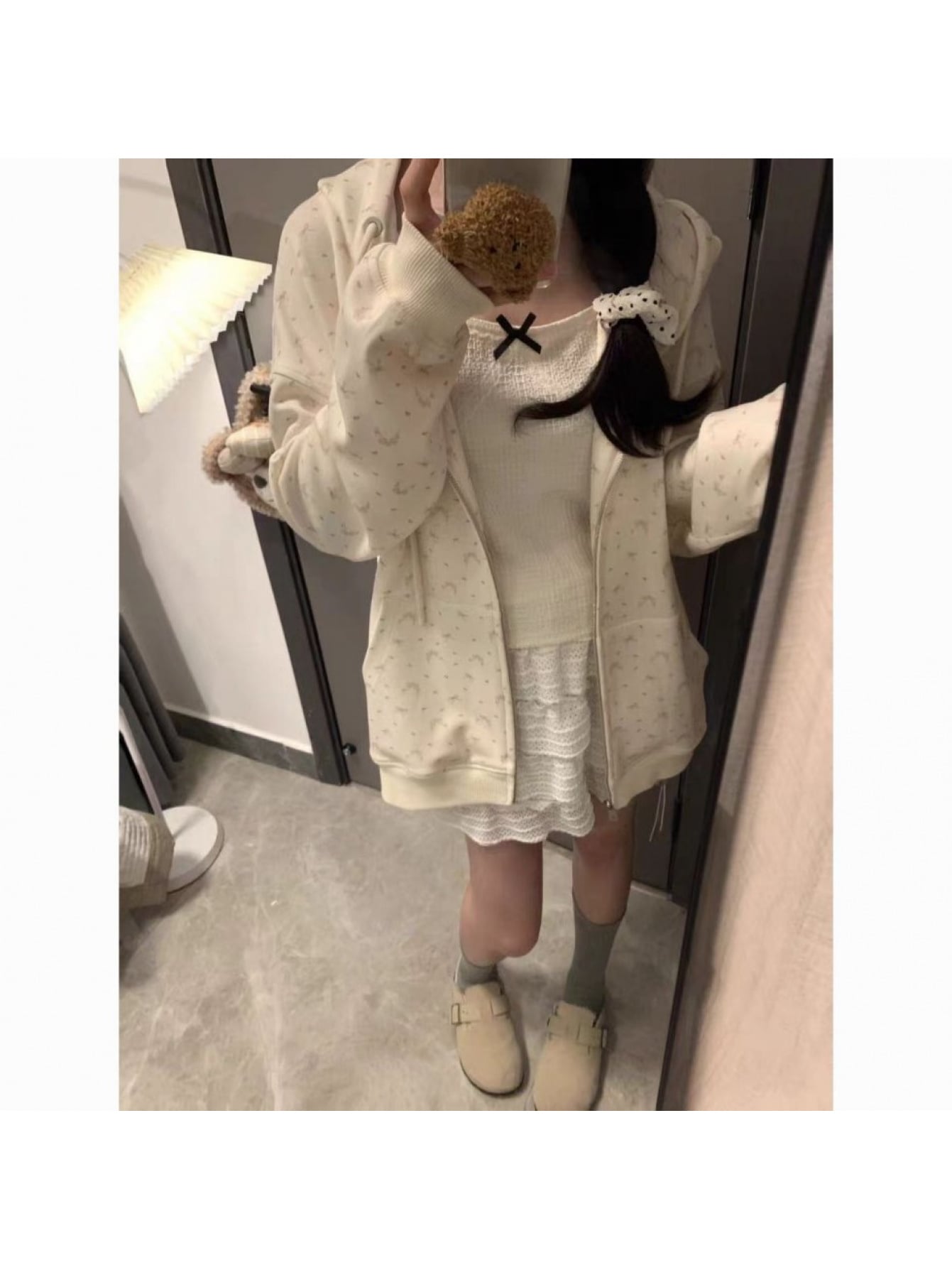 【全店30％OFF引き換え証があり】【成年者好いたらしい】 パーカー レディース ジップアップ シュロの葉 汗水 フーディー トップス ジップパーカー 調教師 羽織り 長袖 軽アウター 前食い違い 総柄 シュロの葉柄 ゆったり 気が大きい大きさ 体型押しかぶせる 着痩せ
