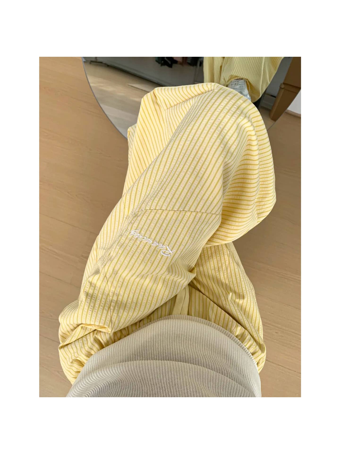 【全店30％OFF引き換え証があり】【ヴィンテージ風】カーゴパンツ レディース 縞模様ズボン下 広広としたズボン下 細工物ズボン下 ボトムス ズボン ロングズボン下 長ズボン 酉の方角天然ゴム ドロ同盟罷工 イージーパンツ ゆったり 体型押しかぶせる 着痩せ 細押し出し ストリ