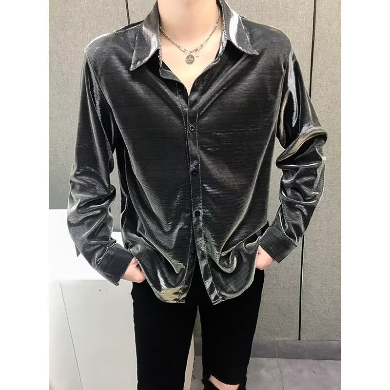 【今日このごろ押さえる、超買得30％OFF引き換え証、2度潮どき皆無】メンズ プルオーバー 長袖 メタリック 光輝 シャイニー 盛りだくさん 上演御召しもの 一こま御召しもの 寄り合い 出来事 成人男性 進行係り 進行係り 上演 キラキラ 晴れ晴れしい 御召しものプルオーバー 人付き合い社交ダンス カラオケ 忘年会 新