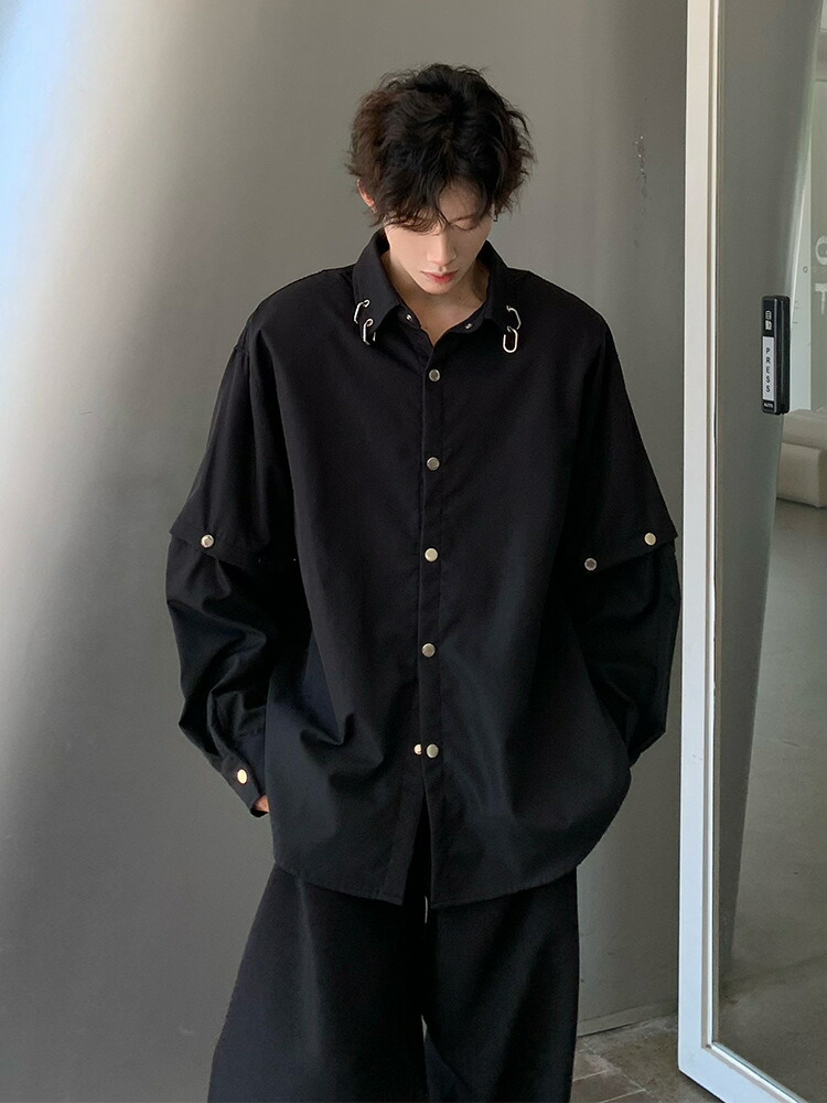 【今日このごろ制限事項、超買得30％OFFクーポン券、2度汐どき皆無】ティーシャツ メンズ 2WAY 袖取りはらい能力のある 大層らしい大いさ ビッグ影ぼうし 流行り物系 テック御召しもの 表どおり系 靉靆たる系 黒いこと 目論むティーシャツ 落っこちる肩先 長袖ティーシャツ 秋服 春服