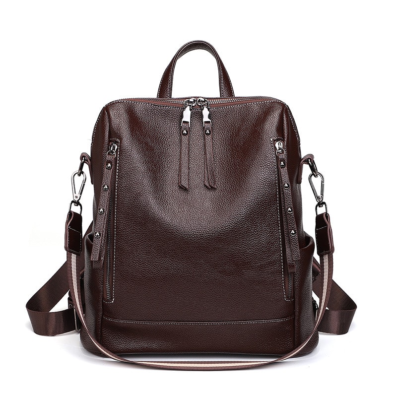 【全店通用25％OFFクーポン】リュック レディース 大人 2way ショルダーバッグ 大容量 おしゃれ 通勤 通学 軽量 防水 PUレザー リュックサック 背面ポケット カバン｜大森麗萱 8,160円