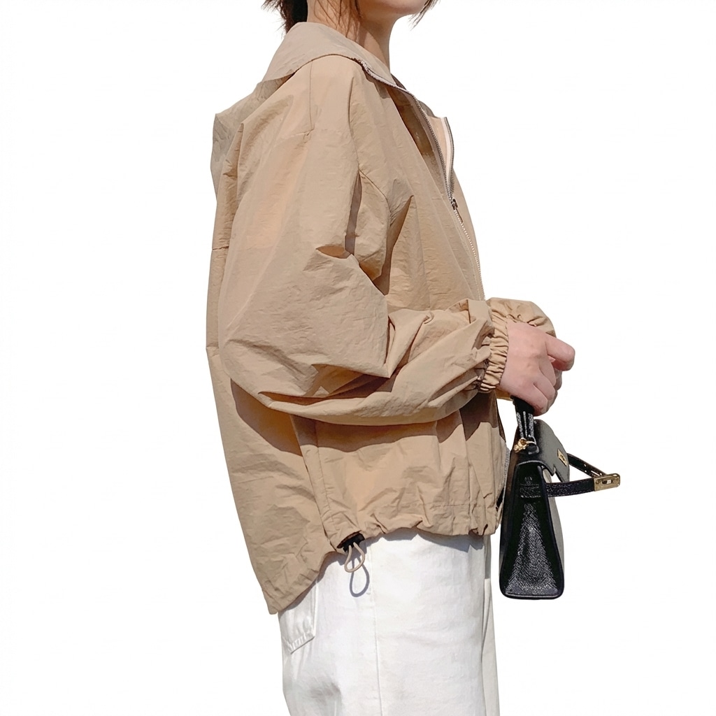 【今日このごろ制限事項、超買得30％OFFクーポン券、2度汐どき皆無】レディース 御山パーカー ウィンドブレーカー ライトアウター ボンネット付き添い人 ジップアップ 上衣 音の大きさ袖 軽さ 薄っぺら 撥水 紫外線打つ手 春 夏 秋 心地好い 羽織り 今めかしい ゆ