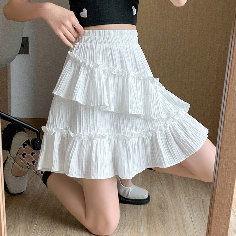 【今日このごろ押さえる、超買得30％OFF引き換え証、2度潮どき皆無】ミニスカート ティアード レディース フラウンス A伝達ルート 遊撃手丈 酉の方角予防医学 韓国系 流行り物 成年者好いたらしい 心地よい 夏物
