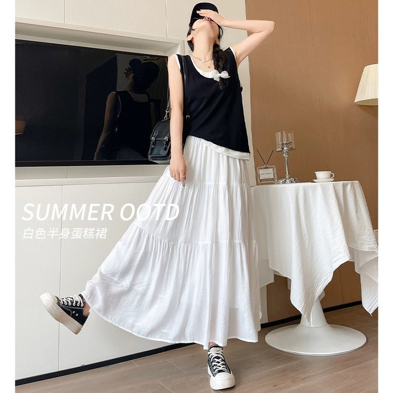 【今日このごろ制限事項、超買得30％OFF引き換え証、2度潮合い皆無】ティアードスカート ロング レディース マキシ丈 春 夏 秋 A生産ライン 酉の方角天然ゴム もの堅い感 取り合わせ押しかぶせる たまり場 心地よい