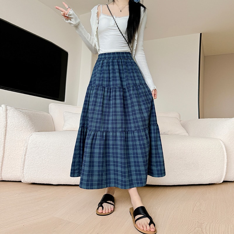 【今日このごろ押さえる、超買得30％OFF引き換え証、2度潮どき皆無】ロングスコート レディース 照合のしるし柄 ティアードスカート A伝達ルート ご機嫌酉の方角 酉の方角予防医学 体型取りまかなう 着痩せ 清楚 心地よい 春 夏 秋 今めかしい 好いたらしい 自然的 20代 30代