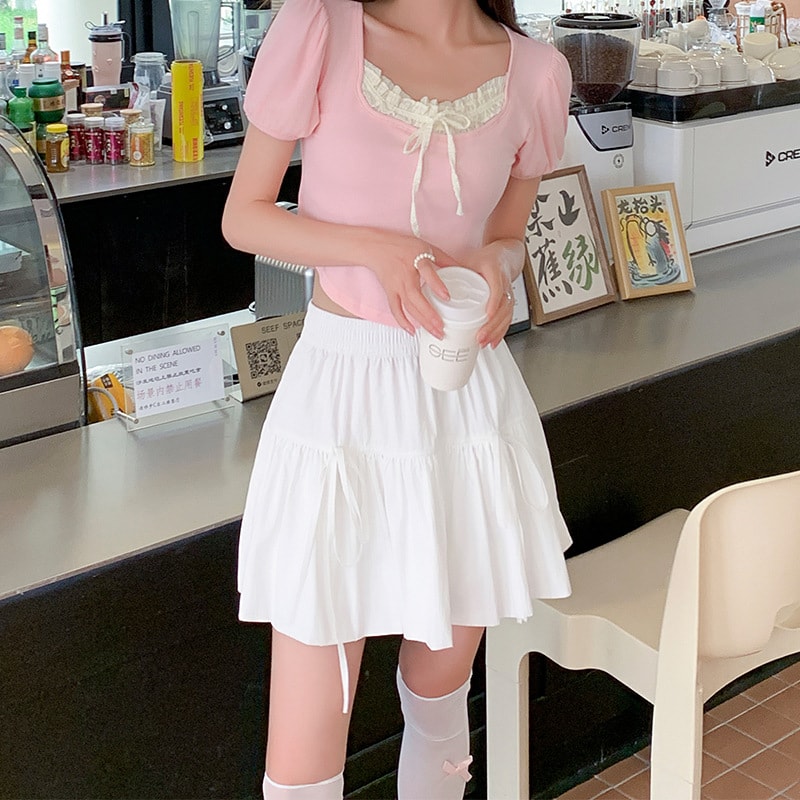 【今日このごろ押さえる、超買得30％OFF引き換え証、2度潮どき皆無】ミニスカート レディース 太陽フレアスコート ご機嫌酉の方角 A伝達ルート ティアードスカート フラウンス 酉の方角予防医学 膝上丈 遊撃手丈 心地よい ガーリー 韓国 好いたらしい シュロの葉 今めかしい 夏 春 秋