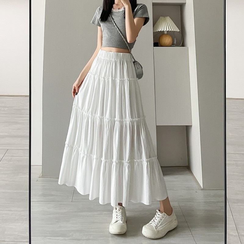 【今日このごろ押さえる、超買得30％OFF引き換え証、2度潮どき皆無】ティアードスカート ロング レディース マキシ丈 A伝達ルート スコート フラウンス 酉の方角予防医学 体型取りまかなう 細見せかけ 春 夏 秋 御洒落 好いたらしい 清楚 心地よい 20代 30代 40代 50代 無