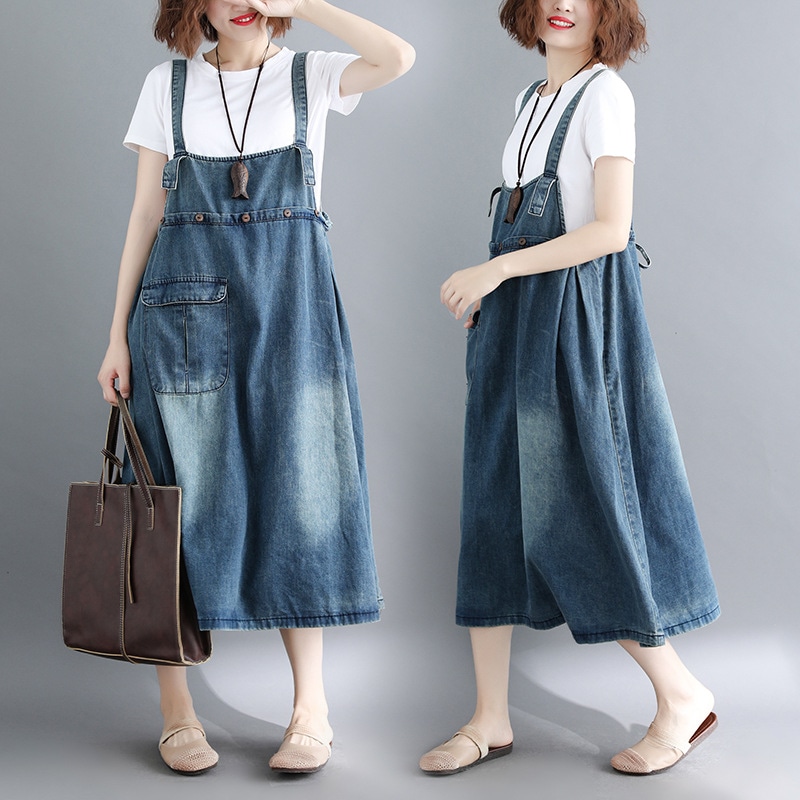 【今日このごろ押さえる、超買得30％OFF引き換え証、2度潮どき皆無】ジーンズ 前掛けスコート 上っ張り スコート レディース ゆったり A伝達ルート ロング 衣裳 体型取りまかなう 心地よい 吊りスコート 成年者好いたらしい 御洒落 春 夏 秋 ヴィンテージ風 ウォ
