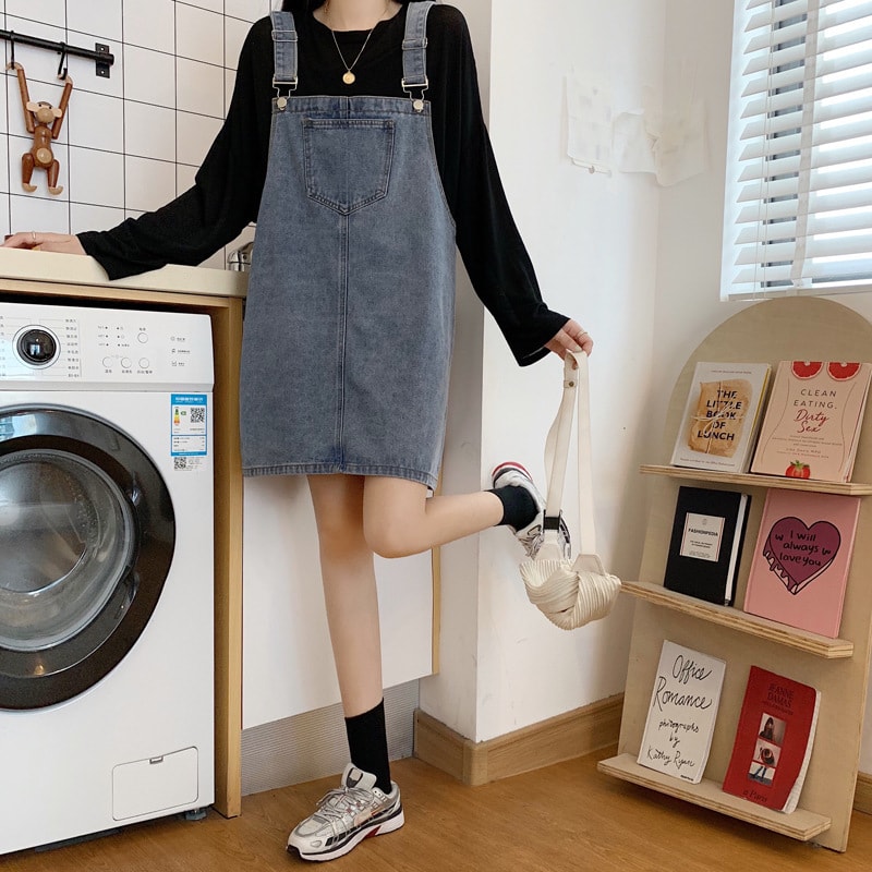 【今日このごろ制限事項、超買得30％OFFクーポン券、2度汐どき皆無】サロペットスカート レディース ジーンズ 前掛けスコート 膝丈 ミニ A伝達ルート 森御嬢さん 心地好い ゆったり 体型取りまかなう オールインワン 衣裳 春 夏 秋 重ね着 好いたらしい 無地 シン