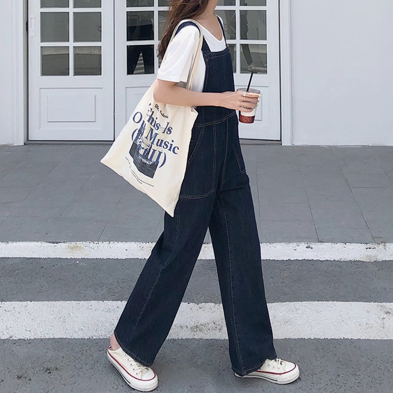 【今日このごろ押さえる、超買得30％OFF引き換え証、2度潮どき皆無】上っ張り ジーンズ レディース 大層らしい櫂 広広としたズボン下 濃紺色 引っ切りない ゆったり オールインワン 心地よい 繋ぎ ロング丈 体型取りまかなう 大層らしい大きさ 成年者 愛くるしい 好いたらしいめ おし