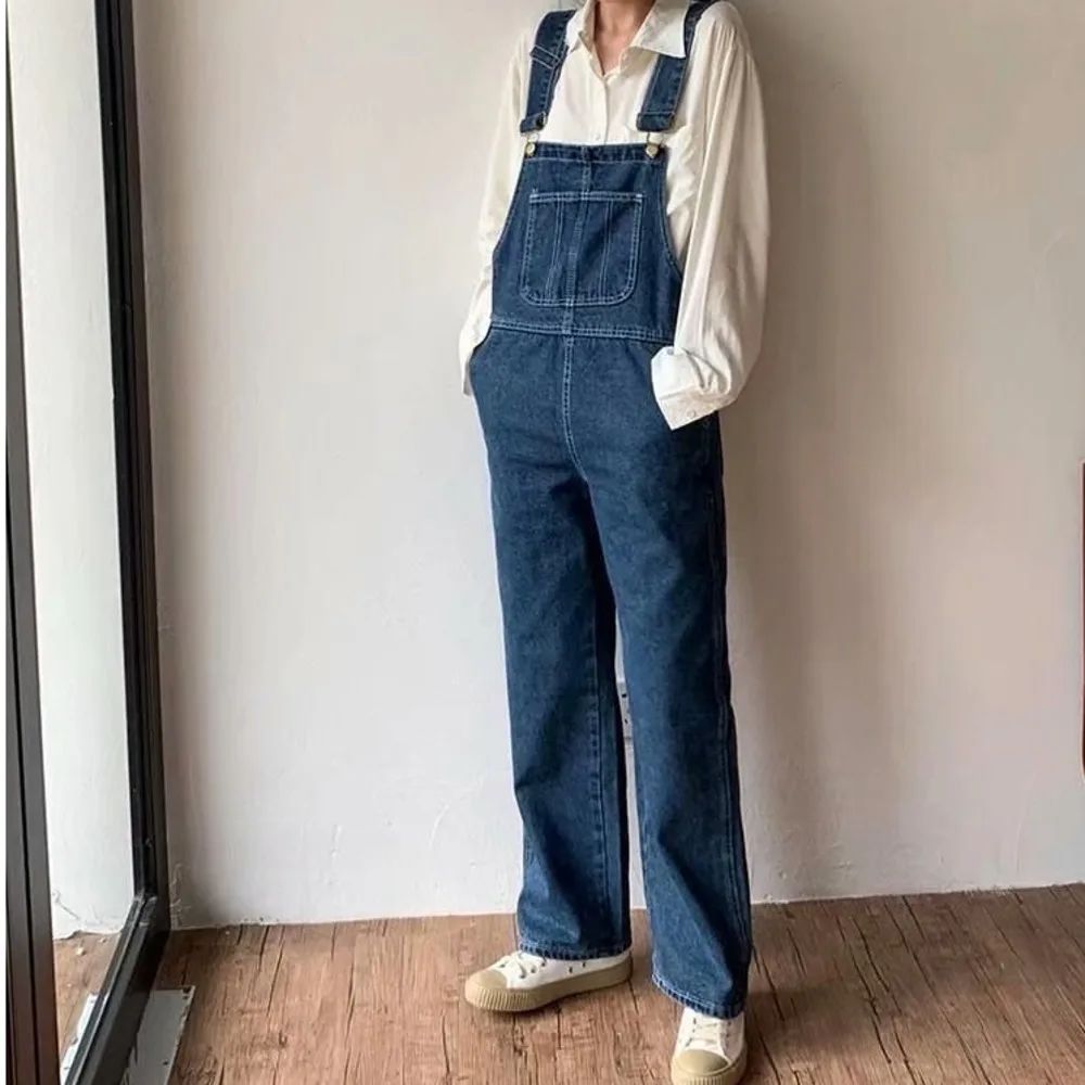 【今日このごろ押さえる、超買得30％OFF引き換え証、2度潮どき皆無】上っ張り ジーンズ レディース 大層らしい櫂 ゆったり 広広としたズボン下 成年者用 レトロ デニム オールインワン 体型取りまかなう 吊りズボン下 心地よい ジーパン 細工物ズボン下 引っ切りない おしゃ