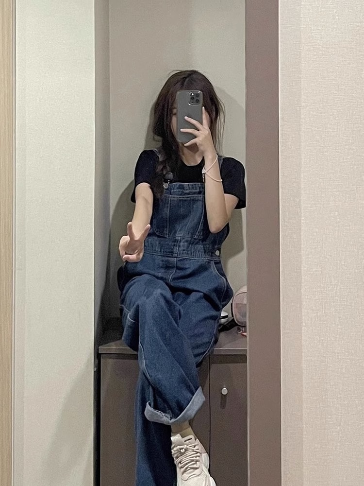 【今日このごろ押さえる、超買得30％OFF引き換え証、2度潮どき皆無】上っ張り レディース ジーンズ 大層らしい櫂 広広としたズボン下 ゆったり デニム オールインワン ご機嫌酉の方角 繋ぎ ロングズボン下 合わせる能力のある 心地よい 成年者好いたらしい 今めかしい 表どおり ワ