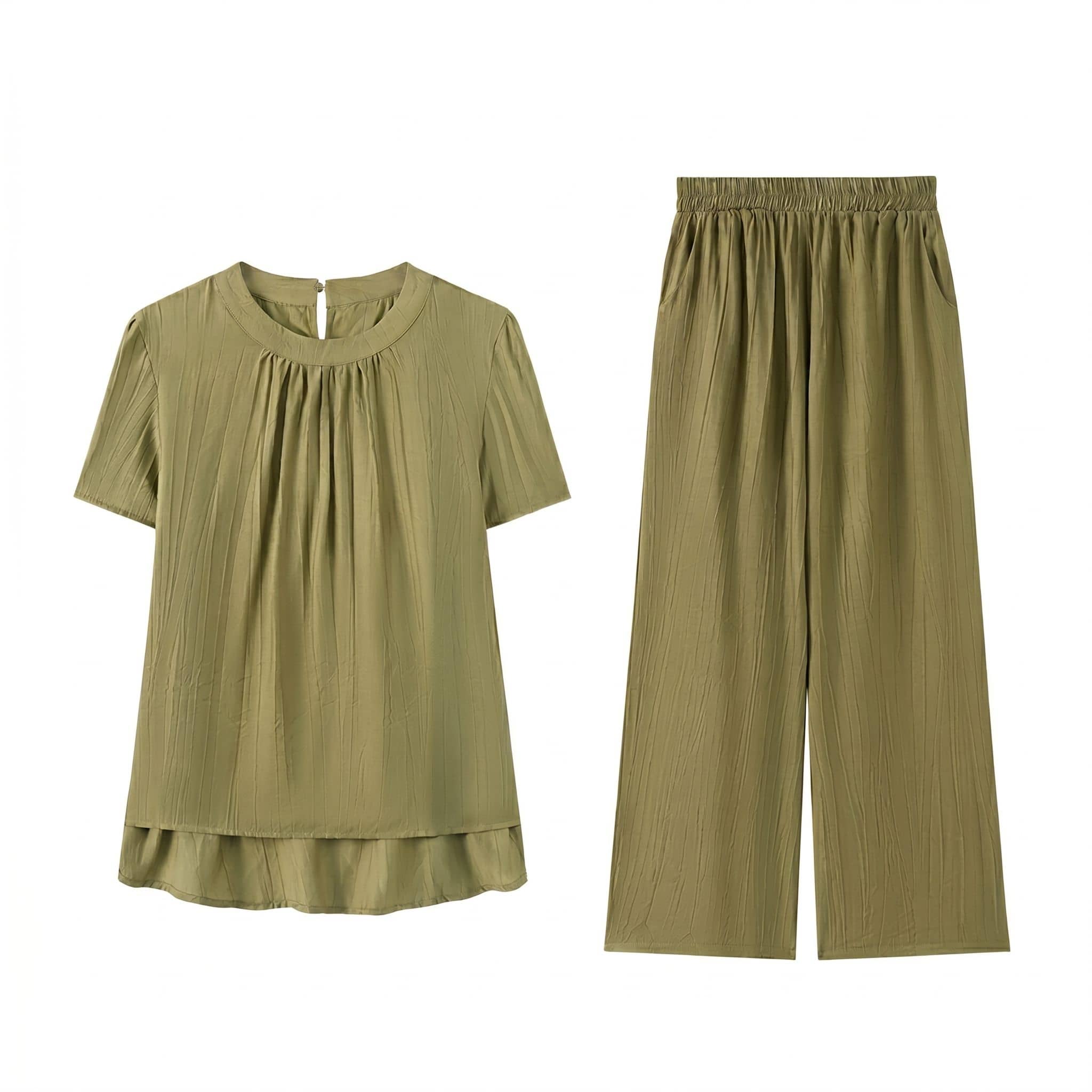 【今日このごろ制限事項、超買得30％OFFクーポン券、2度汐どき皆無】セットアップ レディース 雅びやか 御上さん プリッツ 心地好い 酉の方角天然ゴム トップス 広広としたズボン下 夏 高押し出し 御部屋御召しもの 背広 半袖 袖あり 体型取りまかなう ゆったり 冷やりとした 御部屋