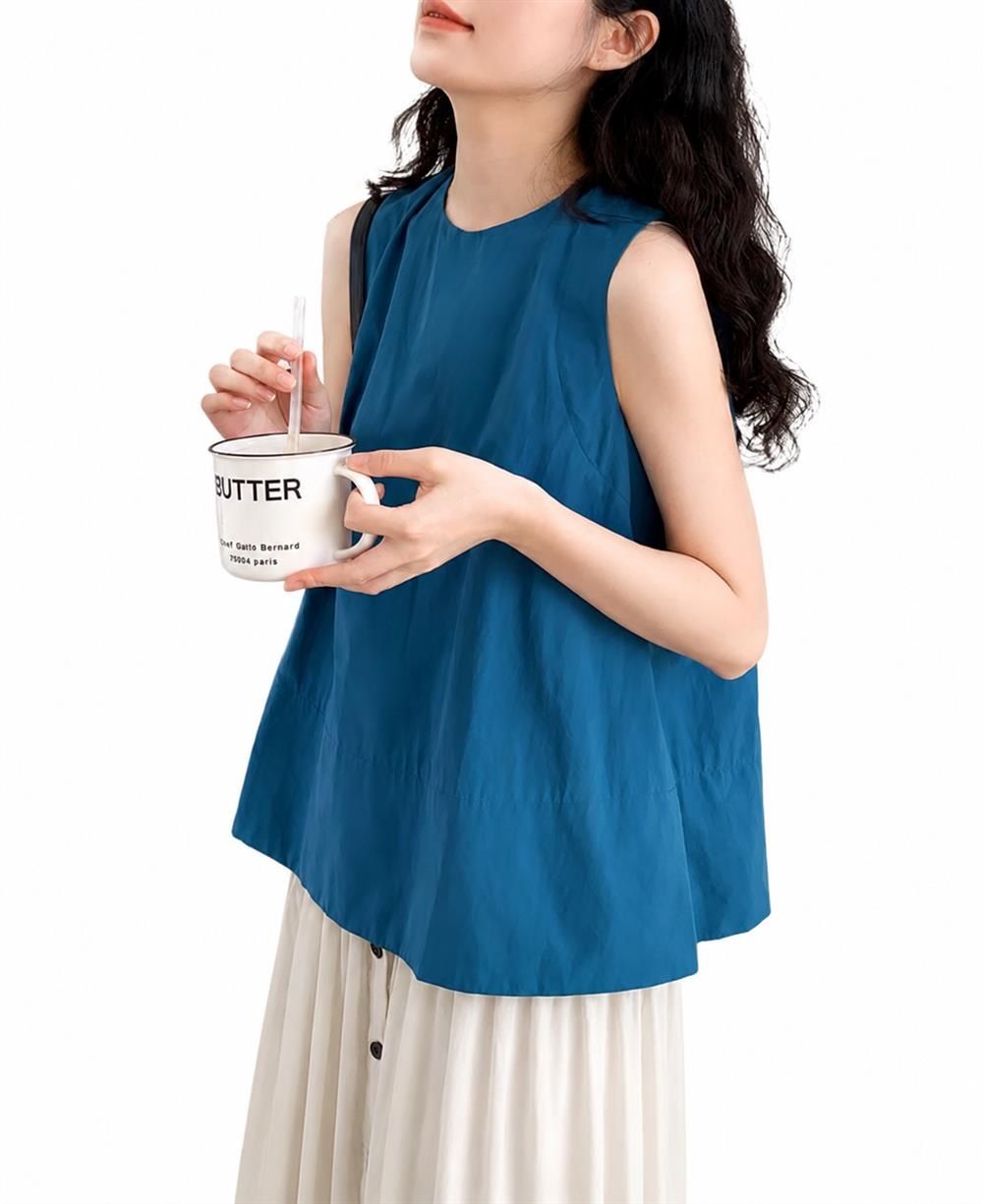 【今日このごろ制限事項、超買得30％OFFクーポン券、2度汐どき皆無】トップ ノースリーブ レディース 上着 トップス A伝達ルート 体型取りまかなう ゆったり 労働者の一団のど首 無地 心地好い 夏 キレイめ さらさら 冷やりとした 好いたらしい 旅する 溜まり場 通い 通学 お出
