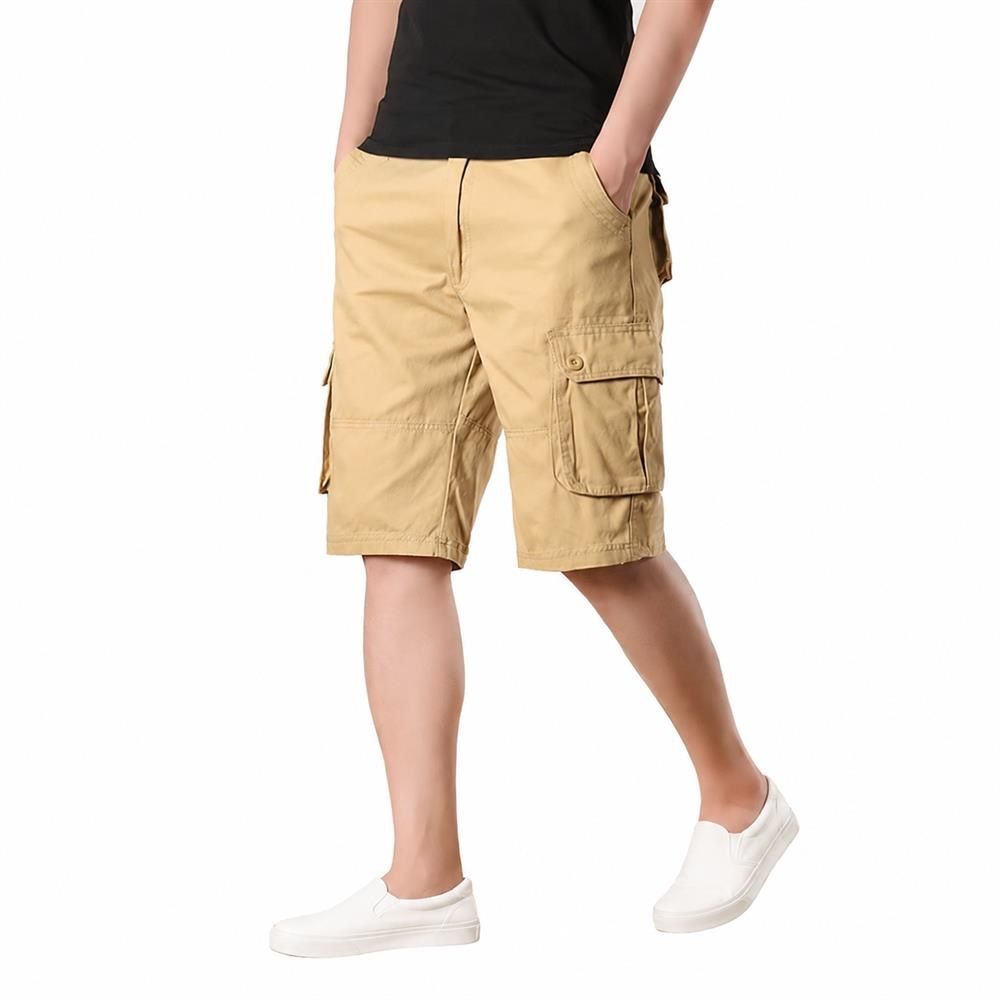 【今日このごろ制限事項、超買得30％OFF引き換え証、2度潮合い皆無】カーゴパンツ メンズ 二分の一ズボン下 多衣嚢 5分丈 膝丈 細工物ズボン下 広広とした ゆったり 綿 綿織物 ミリタリー 思わしい 通気性 心地よい やり方着 ズボン さる股引き アメカジ 夏用 気が大きい