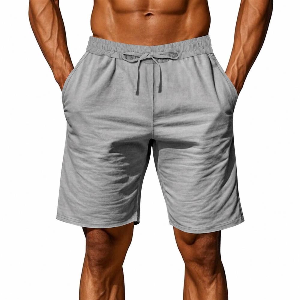 【全店通じる25％OFFクーポン券】遊撃手ズボン下 メンズ 夏 冷やりとした 二分の一ズボン下 5分丈 リネンズボン下 広々としたズボン下 綿麻 通気性 ゆったり 酉の方角天然ゴム 紐付き 御部屋着 心地よい 砂浜ズボン下 溜まり場