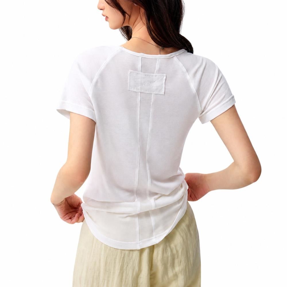 【今日このごろ制限事項、超買得30％OFF引き換え証、2度潮合い皆無】絹地 Ｔシャツ レディース 半袖 Ｖのど首 カットソー 無地 好いたらしいめ 雅びやか 冷やりとした 当たること冷感 トップス 通い 執務室心地よい パステル色の 通気性 着痩せ 夏