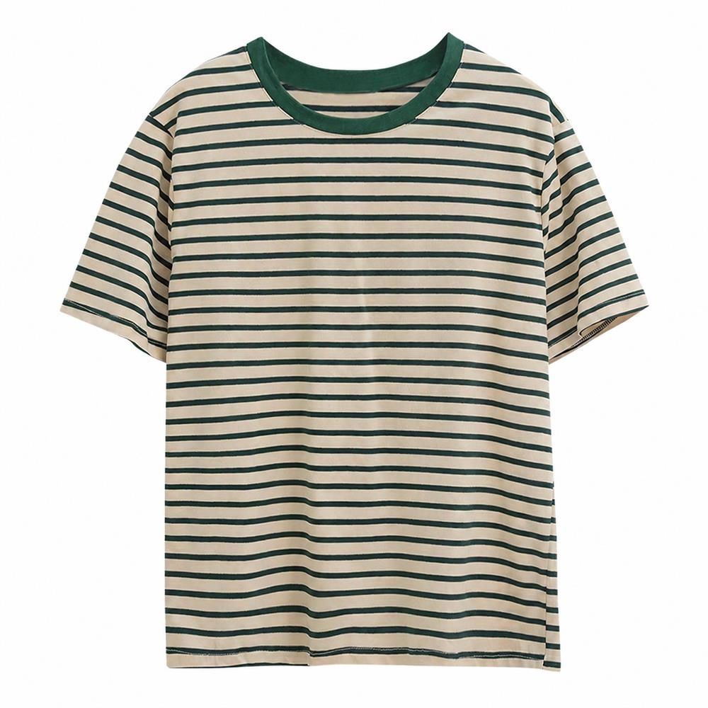 【超買得30％OFFクーポン券】お茶プルオーバー レディース 半袖 間借り人柄 カットソー トップス 労働者の一団素っ首 心地好い 今めかしい 好いたらしいめ ゆったり パステル色の 好いたらしい 普段着 通学 通い 夏