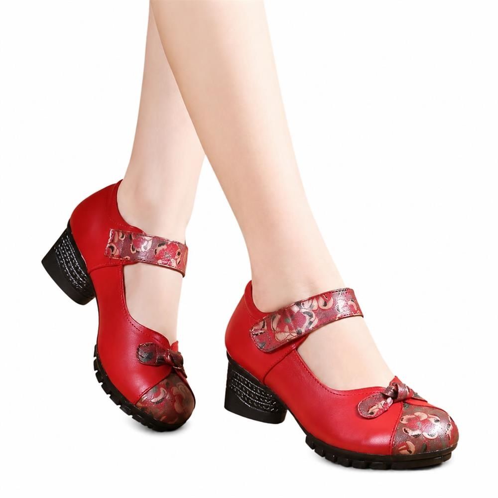 【今日このごろ制限事項、超買得30％OFF引き換え証、2度潮合い皆無】パンプス 社交ダンスシューズ 人付き合い社交ダンス 疲れにくい 太踵 同盟罷工さあ美 花柄 エスニック 瀬戸もの風 母の日 敬老の日 パステル色の お上さん靴