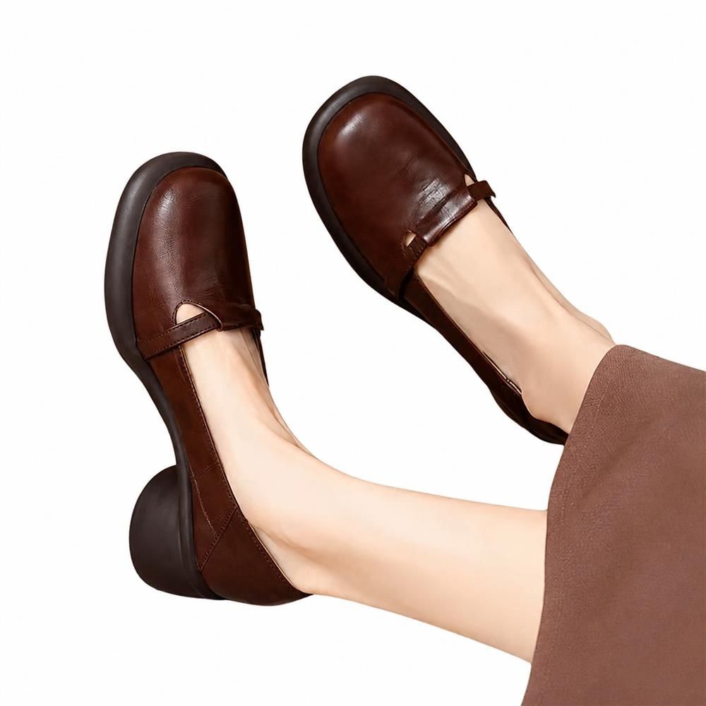 【今日このごろ押さえる、超買得30％OFF引き換え証、2度潮どき皆無】パンプス 厚底 マリージェーン ラウンドトゥ 一方ならずない パステル色の 歩き分かりやすい 置き目毛革 同盟罷工一回り レディース 平べったい 心地よい 通い 通学 御洒落 レトロ